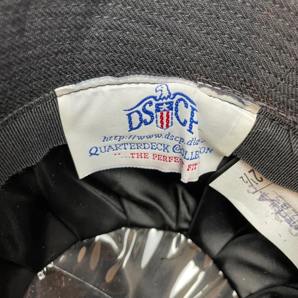 DSCP Womens Military Service Hat Size 22.5 White USN Insignia Nautical